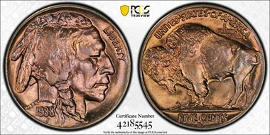 1938-D/D 5C Buffalo MS67