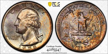 1958 25C MS67