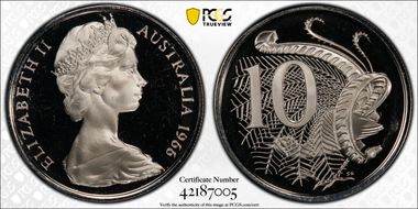 1966 10C PR68DCAM