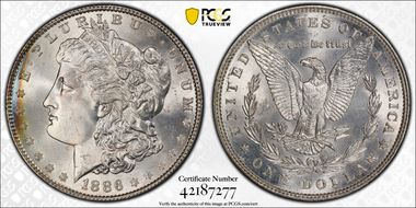 1886 $1 MS67