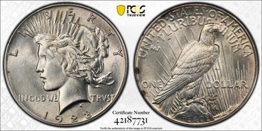 1928 $1 MS62