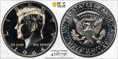 1964 50C Accented Hair, FS-401 PR67