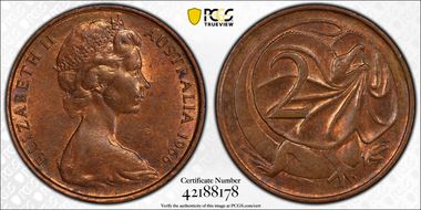 1966(p) 2C w/o SD initials AU58BN