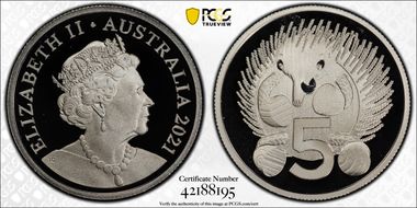 2021 5C Wooden Echidna - Baby Set PR69DCAM