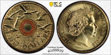 2018 $2 In Flanders Fields Colorized 30th Ann. $2 Coin MS67