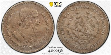 1957-Mo Peso KM-459 XF40