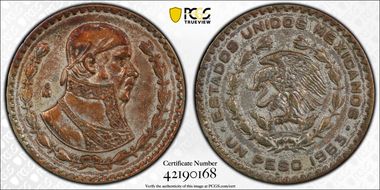 1963-Mo Peso KM-459 XF45
