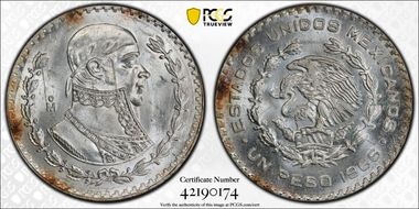 1966-Mo Peso KM-459 MS64