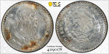 1967-Mo Peso KM-459 MS65