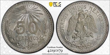 1937-M 50C KM-447  Ag MS66