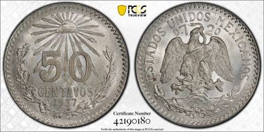 1937-M 50C KM-447  Ag MS66
