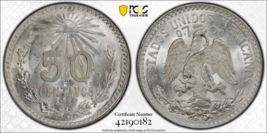 1937-M 50C KM-447  Ag MS66