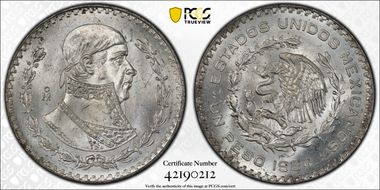 1964-Mo Peso KM-459 MS66