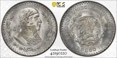 1964-Mo Peso KM-459 MS66