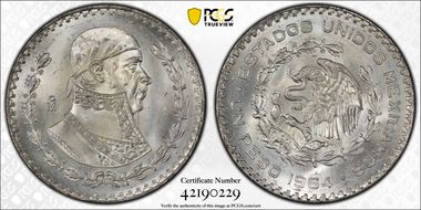 1964-Mo Peso KM-459 MS66