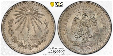1940-M Peso KM-455  Ag MS63