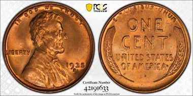 1935-S 1C MS66+ RD