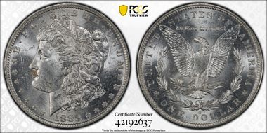 1883-O $1 MS62