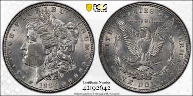 1886 $1 MS62