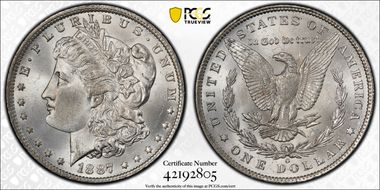 1887-O $1 MS65