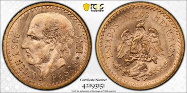 1944 2 1/2 P KM-463  Au MS66