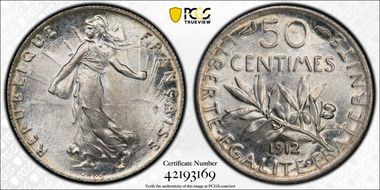 1912 50C Gad-420 F-190 MS66