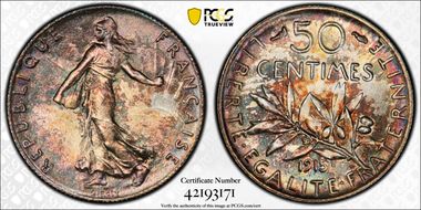 1915 50C Gad-420 F-190 MS67