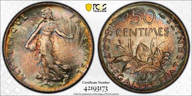 1919 50C Gad-420 F-190 MS66