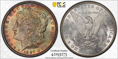 1887 $1 MS65