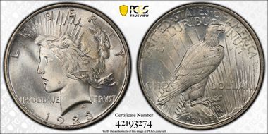 1923 $1 MS65