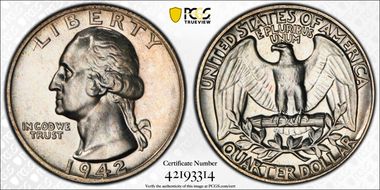 1942 25C PR66