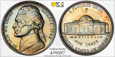 1942-P 5C Silver PR67