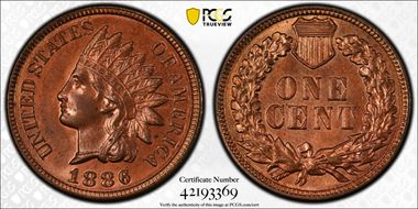 1886 1C Type 2 MS64RB