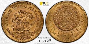 1920/10 20 Peso MS65