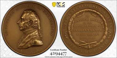 1976 Medal D1976-2a Bronze Charles Carroll MS66