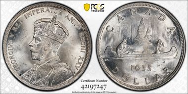 1935 S$1 MS64+