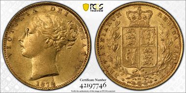 1872/1-M Sov S-3854 Shield AU55