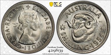 1954(m) Shil KM-53 Ag MS65