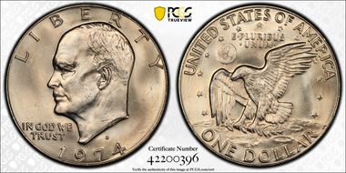 1974-D $1 MS65