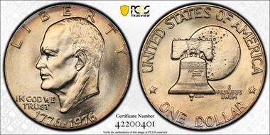 1976-D $1 Type 2 MS66