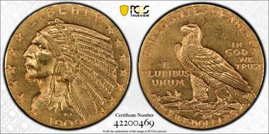 1909-D $5 N1