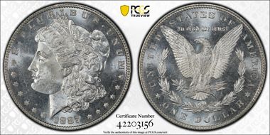 1887 $1 MS64PL