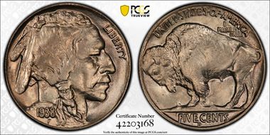 1938-D 5C Buffalo MS66