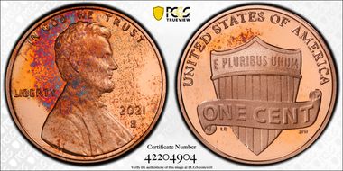 2021-S 1C Shield  First Strike PR65DCAM