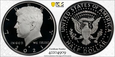 2021-S 50C Silver First Strike PR69DCAM