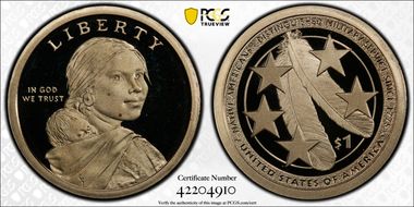 2021-S $1 Native American First Strike PR68DCAM