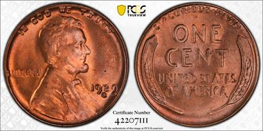1929-S 1C MS64RD