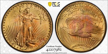 1928 $20 MS66+ 