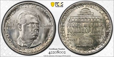 1948 50C Booker T. Washington MS66+