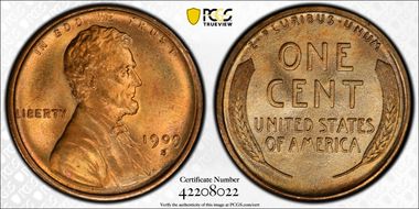 1909-S/S 1C S/Horizontal S MS66RD